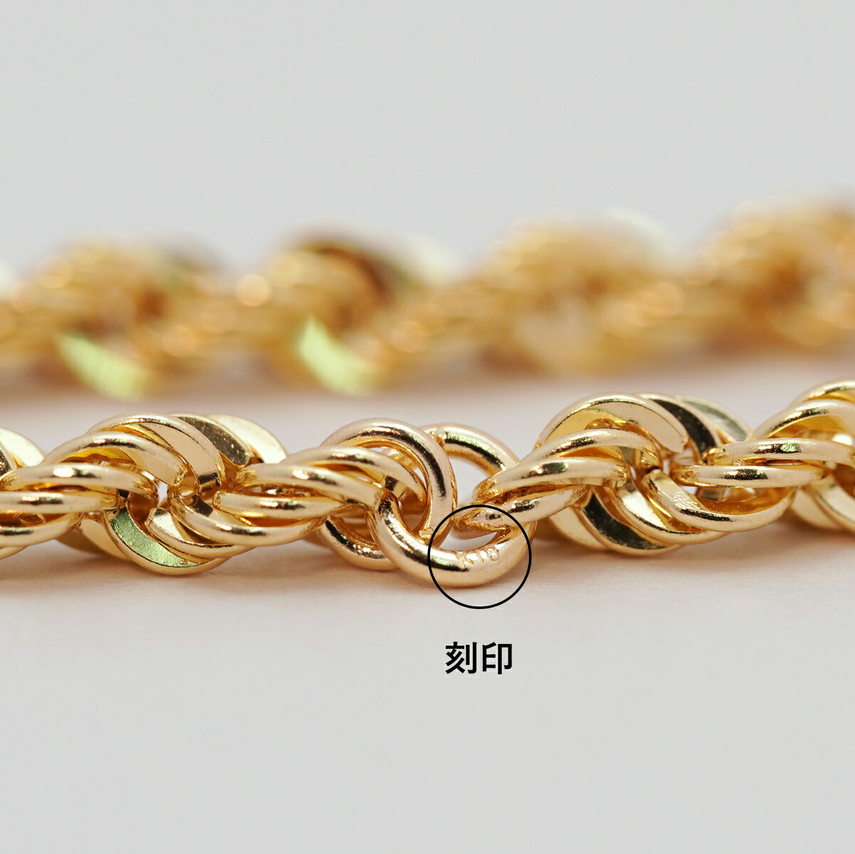 み～ k18リング クローバーチェーン チェーンリング スクリュー