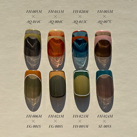 楽天市場】マイビー カラージェル フレンチセットC（8色） FH