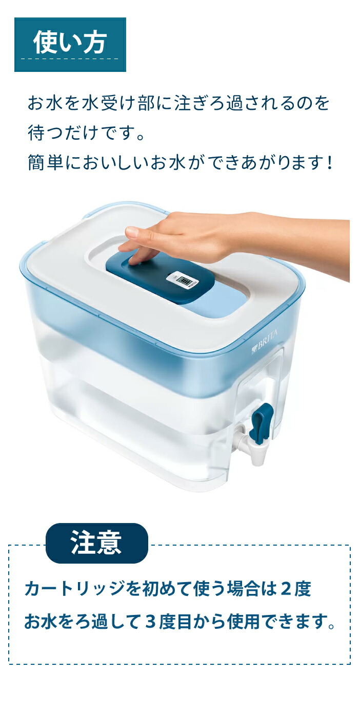 楽天市場】ブリタ 浄水器 フロー タンク型浄水器 4.85L 大容量