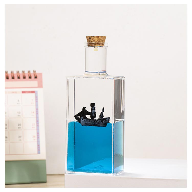 楽天市場】 液体砂時計 オイル砂時計 水族館 室内装飾 玩具 サメ 海賊