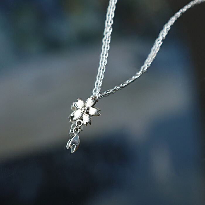 エス 桜ネックレス 桜一つタイプ シルバー925 [S-TS-01] 三浦砂織