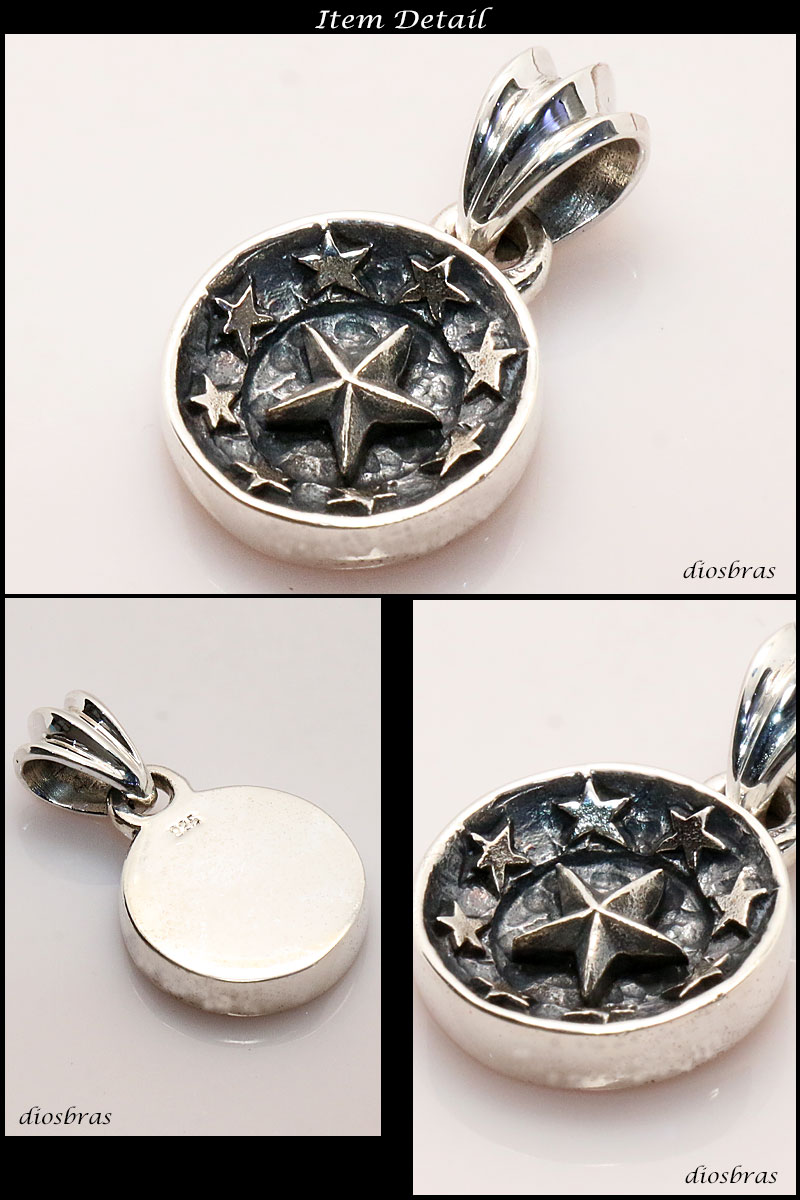 ペンダント トップ 星 スター ゴシック シルバー925ペンダント
