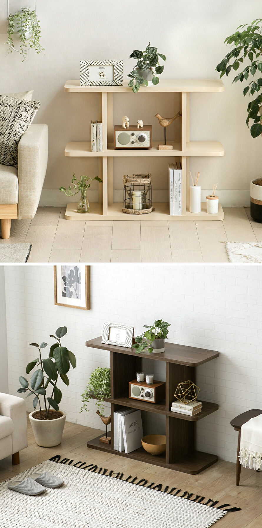 dショッピング |ディスプレイラック 2段 幅約90cm 本棚 リビング収納