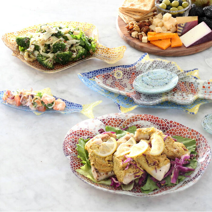 楽天市場】DULTON ガラス皿 食器 皿 マグロ tuna プレート イタリアン