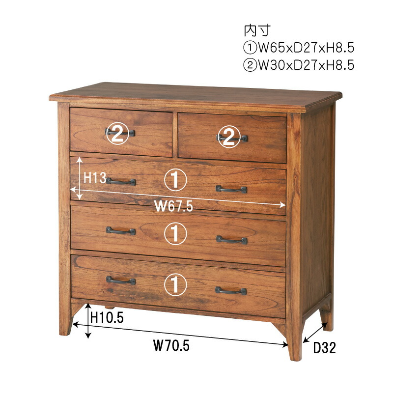 楽天市場】チェスト 木製 完成品 タンス 5段 4段 北欧 北欧風