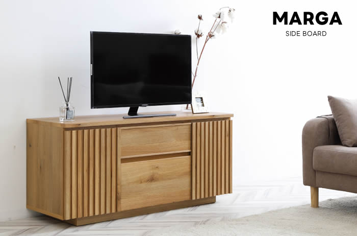 楽天市場】【送料無料】MARGA マルガ 幅120cm サイドボード リビング
