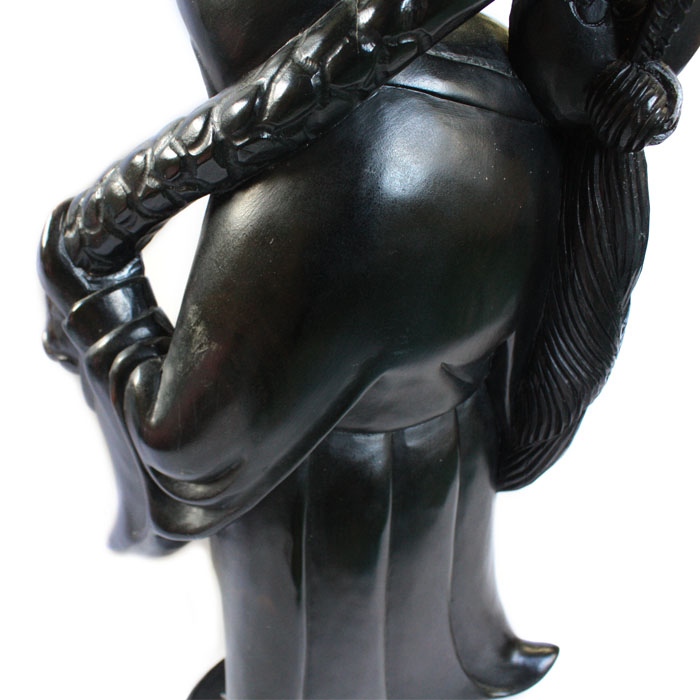 展示品、現品限りの特別価格】高級天然木 黒檀 七福神 布袋尊 1