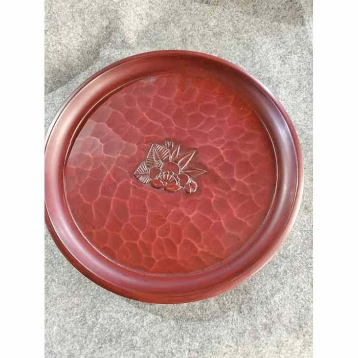 楽天市場】【ふるさと納税】鎌倉彫 7寸 丸盆 松竹梅文 | ふるさと 納税