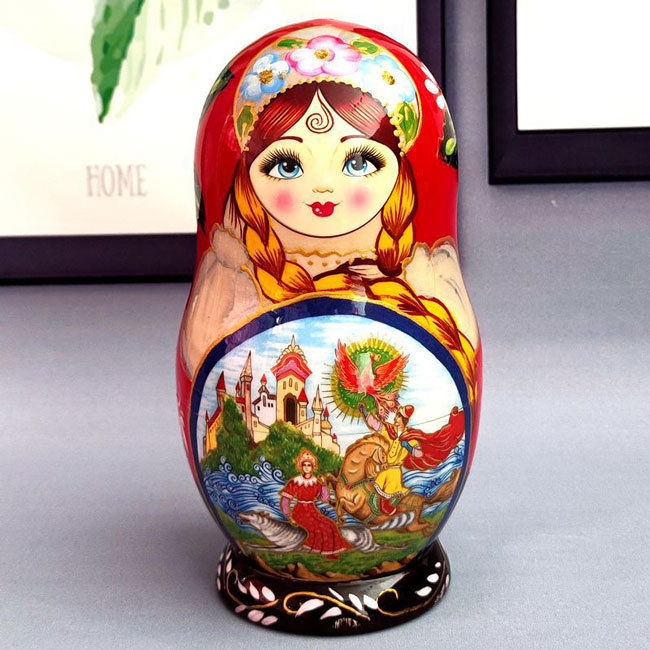 楽天市場】マトリョーシカ ロシア 人形 民芸品 土産物 手作り人形