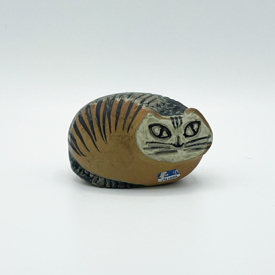 ヴィンテージ】35 丸まったネコ（リサ・ラーソン／Lisa Larson