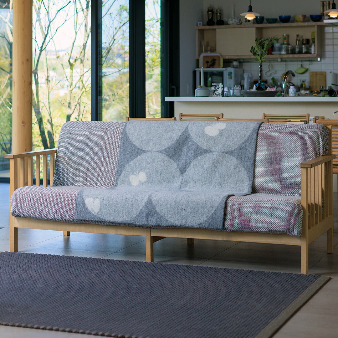 PERHONEN ウールブランケット ハーフ（クリッパン×ミナ ペルホネン