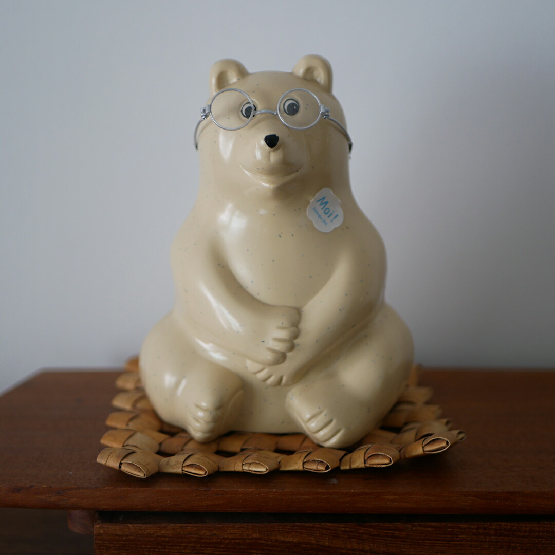 シロクマ貯金箱（プラステップ／PLASTEP） フリーデザイン ｜ 北欧