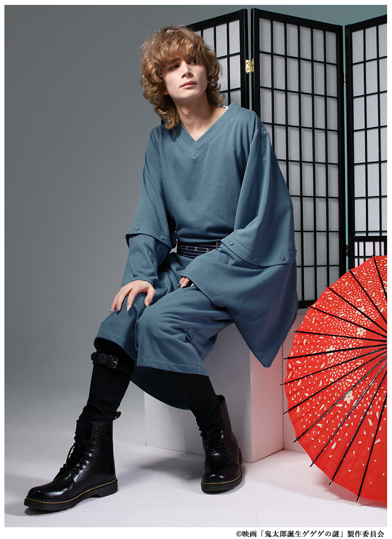 映画「鬼太郎誕生 ゲゲゲの謎」コラボ 鬼太郎の父モチーフロングシャツ