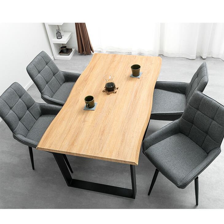 回転式チェア ダイニングテーブルセット 4人掛け 140 5点セット【超