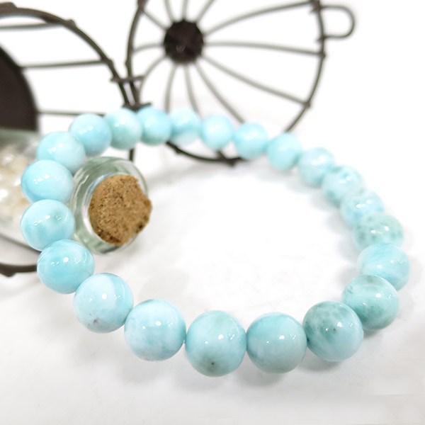 楽天市場】ラリマー ブレスレット 8.7mm 18cm メンズM、レディースL