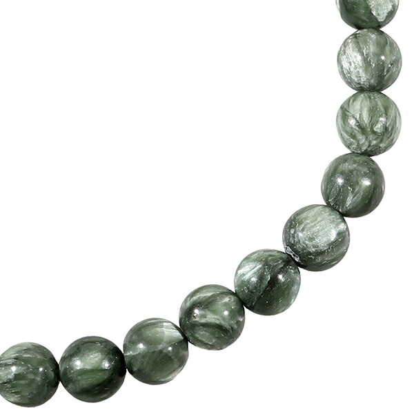 セラフィナイト ブレスレット 6mm 16.5～17.5cm S～L サイズ 天然石