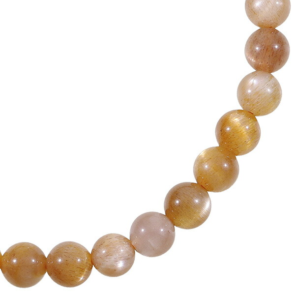 サンストーン ブレスレット 6mm 16.5～17.5cm S～L サイズ 天然石