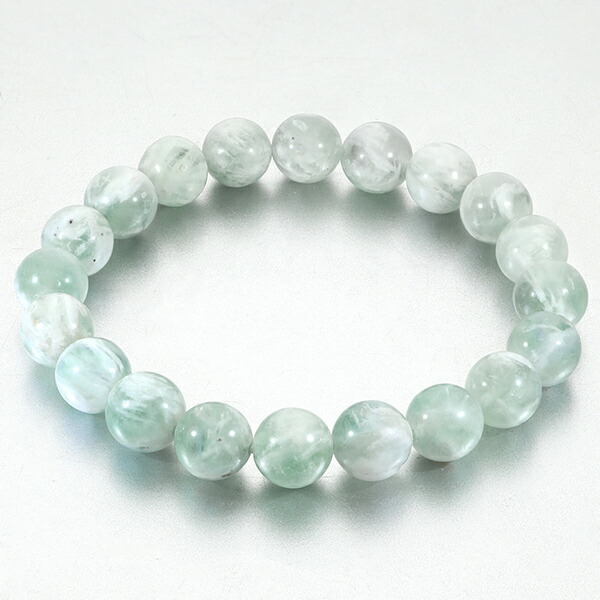 エンジェルフェザーフローライト ブレスレット 9.4mm 17.5cm メンズM