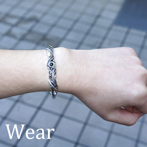 Sploosh(スプルーシュ)】BR-13 オニキス シルバーバングル