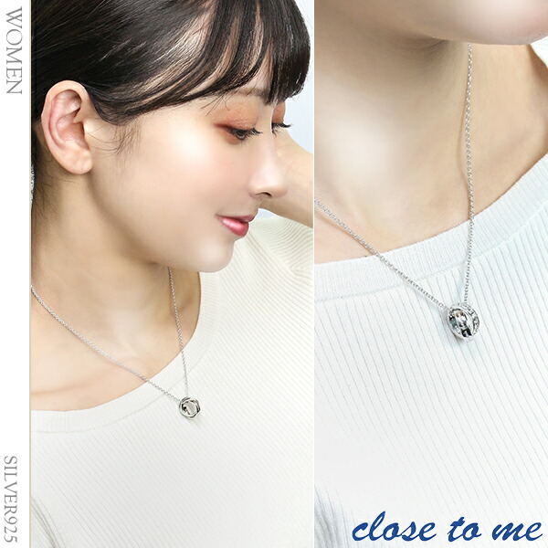 刻印無料 スワロフスキー ダブルリング ペアネックレス close to me