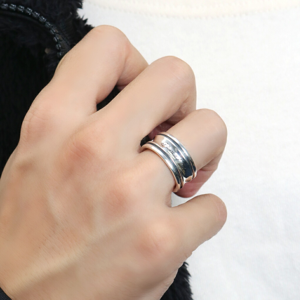 PUERTA DEL SOL チェス 台座 幅広 リング 7～23号 指輪 シルバー