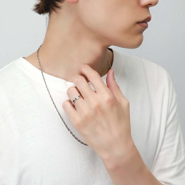 楽天市場】刻印可能 シンプル クロス ライン リング 13〜21号 シルバー