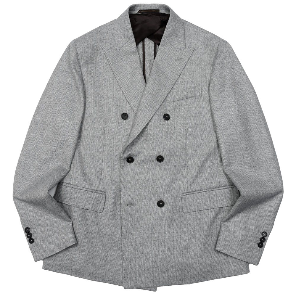 SALE】INCOTEX（インコテックス）ウールサキソニーヘリンボーン6B