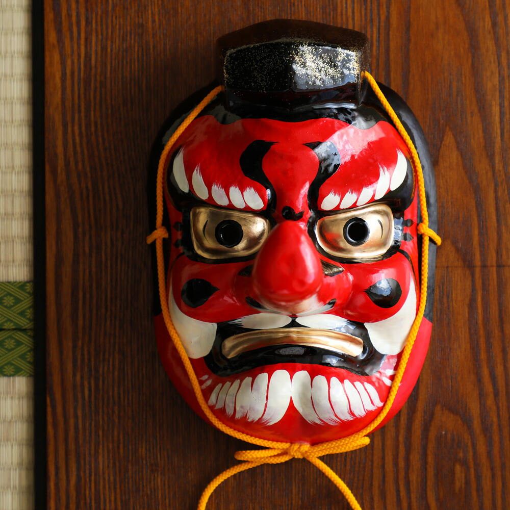 楽天市場】張り子面 天狗 テング てんぐ 魔除け お面 縁起物 飾り