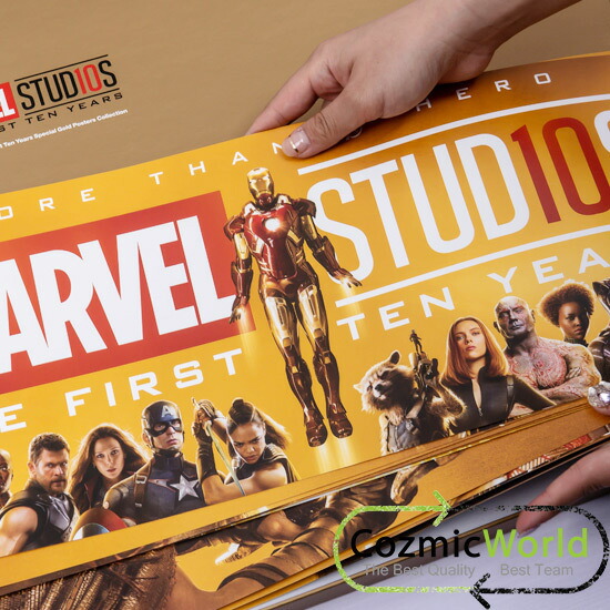 楽天市場】マーベル スタジオ10周年ゴールドバナーポスター (30枚