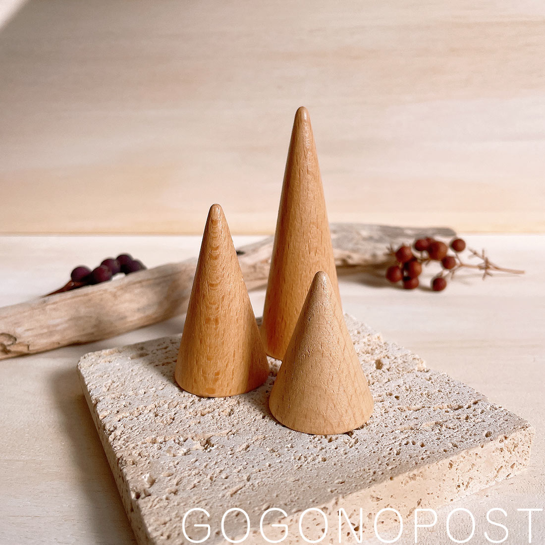 楽天市場】《送料無料》3個セット 木製 ウッドリングスタンド サイズ