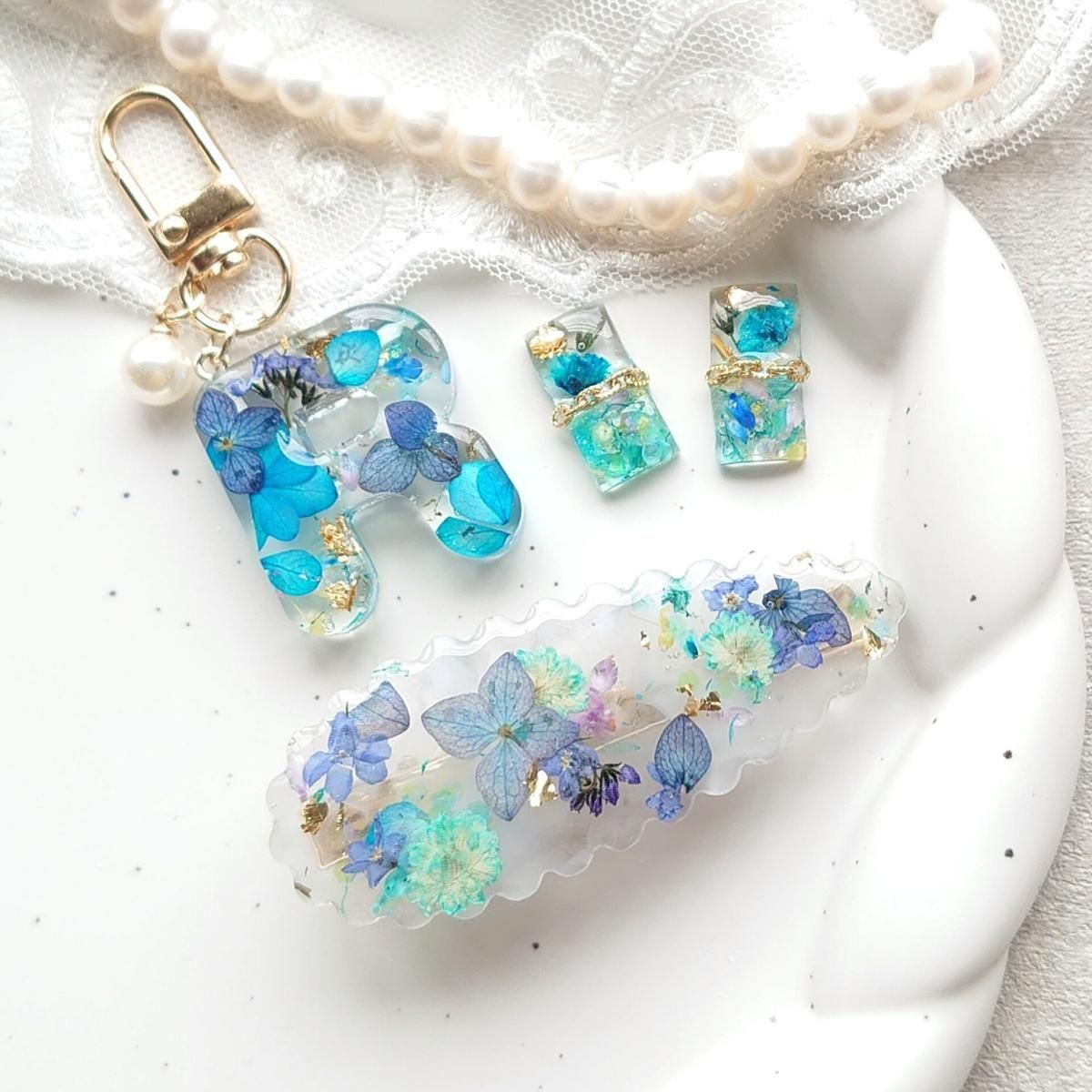 レジンのためのフラワーセット - 手作り雑貨屋 * 雑貨好きによる雑貨