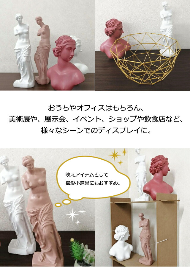 楽天市場】【クーポン対象】在庫限り 石膏像 風 デッサン 小型 サイズ