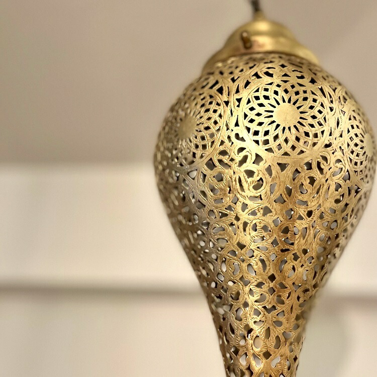 楽天市場】モロッコ真鍮ランプ「ボヤージュS/ゴールド」ペンダント