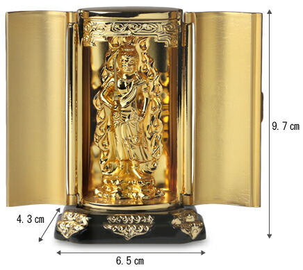 仏像 不動明王 厨子 9.7cm