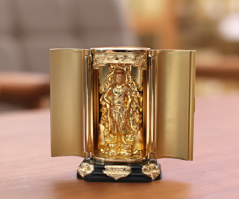 仏像 不動明王 厨子 9.7cm