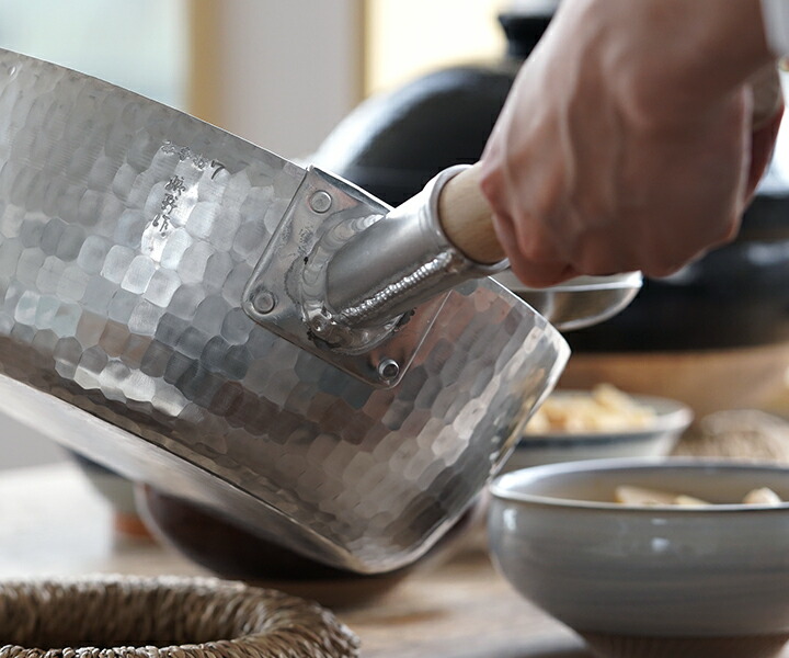 楽天市場】姫野作． 本手打アルミ行平鍋 7寸 雪平鍋 板厚3.5mm 日本製