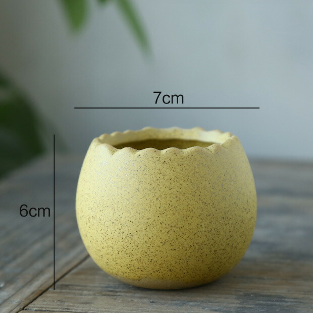 楽天市場】【vase341】送料無料 植木鉢 6点セット マット質感 卵型