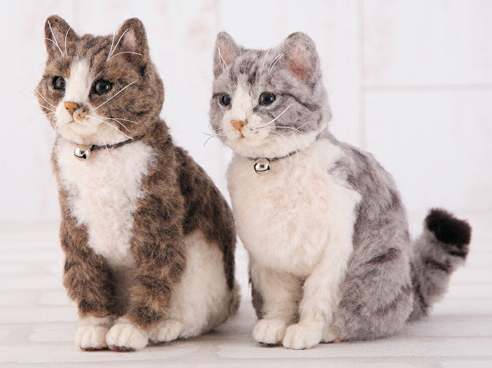 楽天市場】本物そっくりなリアル猫 サバトラ 手作りキット 出来上がり