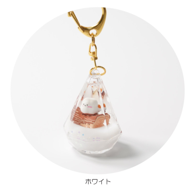 キラキラと輝くアクアリキッドのしまえなが キーホルダー｜北海道お