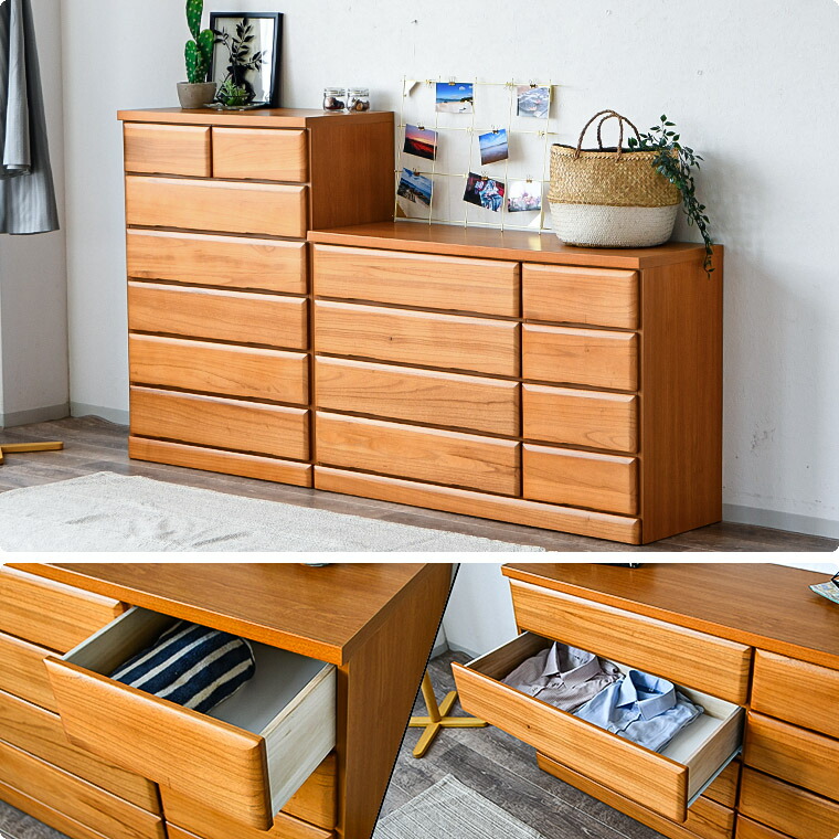 特価価格 チェスト ローチェスト 桐タンス 完成品 4段 120 木製 日本製