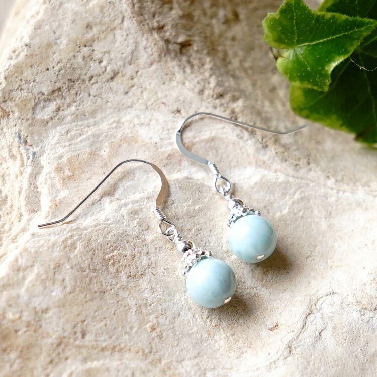 楽天市場】ラリマー シルバー925 ピアス 天然石 パワーストーン 【淡い