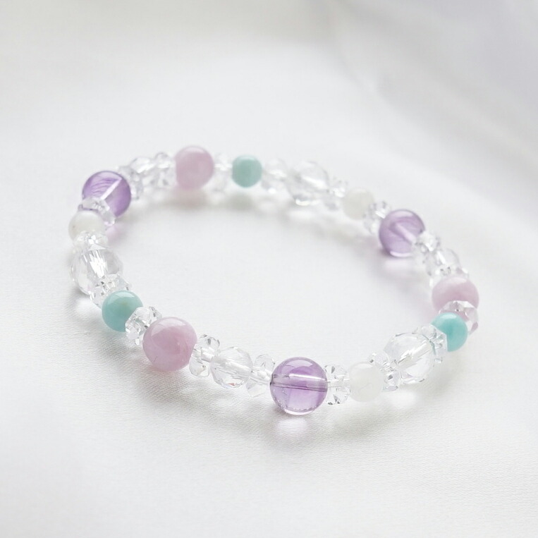 楽天市場】パワーストーン 天然石 ブレスレット ラリマー ムーン