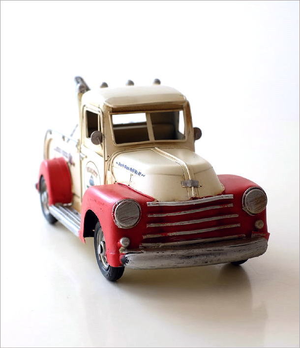 楽天市場】置物 オブジェ クラシックカー トラック おもちゃ