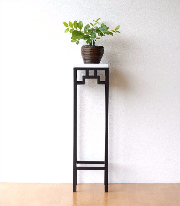 楽天市場】花台 コンソールテーブル 玄関 スリム アンティーク 大理石