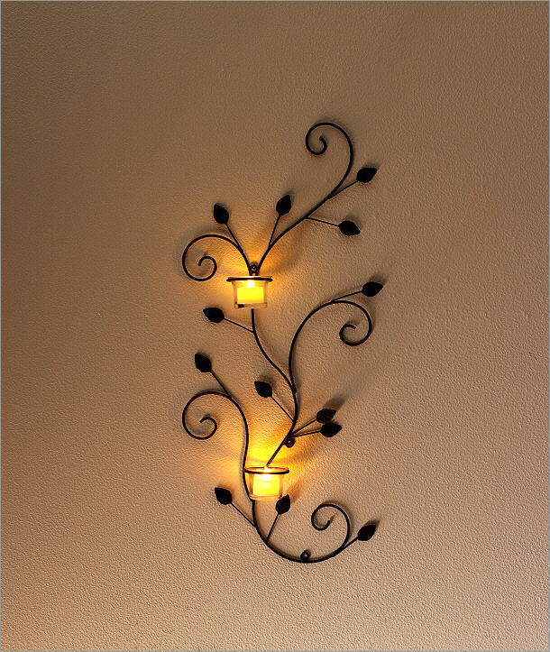 楽天市場】壁飾り アイアン ガラス キャンドルホルダー 壁掛け 花瓶