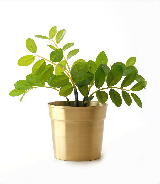 楽天市場】鉢カバー プランターおしゃれ 真鍮 ポットカバー ゴールド