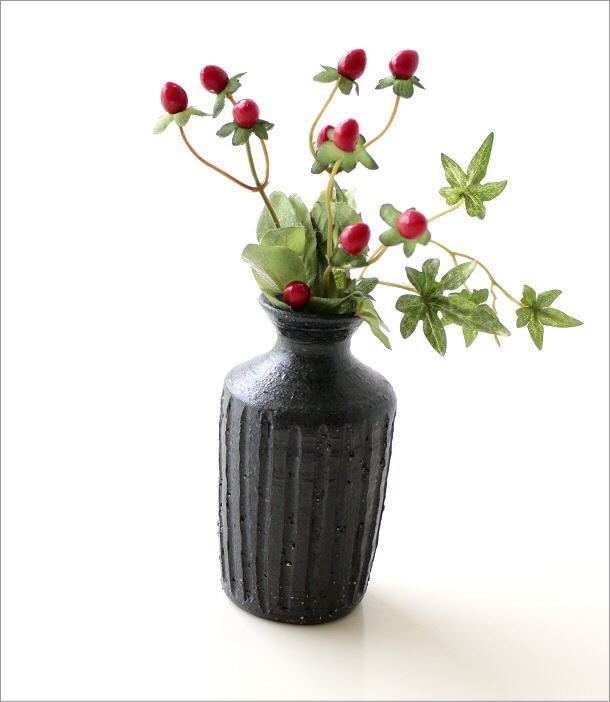 楽天市場】花瓶 陶器 一輪挿し 瀬戸焼 花器 フラワーベース おしゃれ