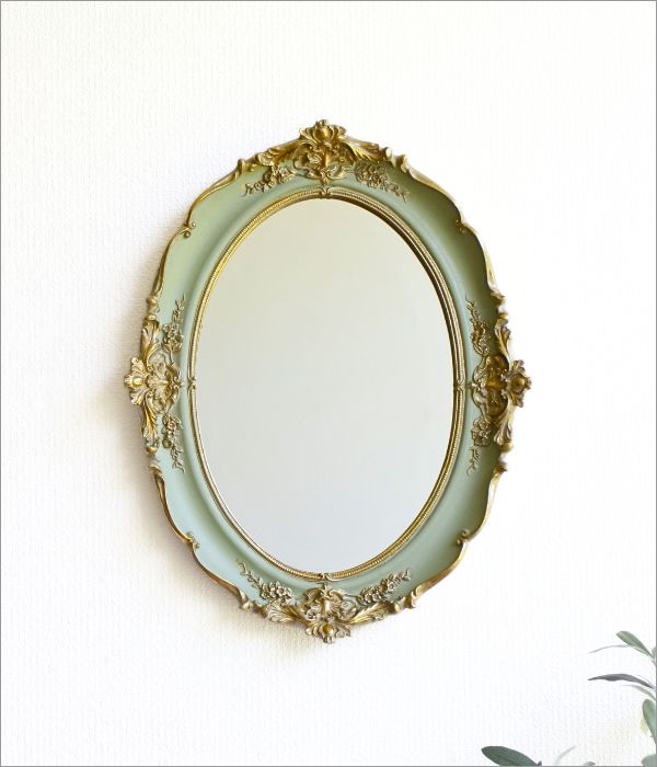 楽天市場】壁掛けミラー 鏡 ウォールミラー おしゃれ アンティーク調