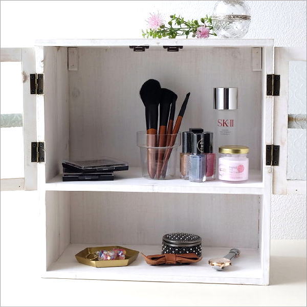 楽天市場】キャビネット スパイスラック おしゃれ ガラス ウッド 木製