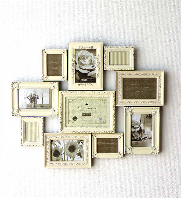 楽天市場】フォトフレーム 壁掛け 複数 多面 おしゃれ アンティーク